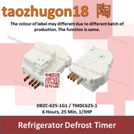 DBZC-625-1G1 TMDC625-1 Fridge Refrigerator Defrost Timer 6 Hours 25 Min 1/3HP