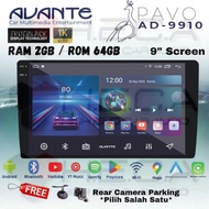 Avante PAVO Android 9" inch 26/64 GB Head Unit AD-9910 Tape Car TV + Reverse Camera