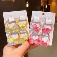 MMD Cute Transparent 3D Girls Hair Ties 8 in 1 Fashion Hair Ties Love Star Character Korean Style Ki