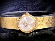 OMEGA Watch 女庄亞米茄18K黄金錶帶配40mircon 包金錶壳 245机芯 17J机械上鍊手錶 18K黃金重約28g (金价現值约12000) 20mm