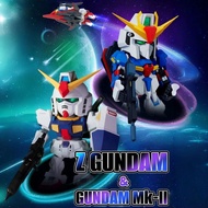 TOPTOY Gundam QMSV MINI Z GUNDAM & GUNDAM Mk-II Model Toy Figure