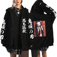 2022 Streetwear Anime Demon Slayer Hoodie Mens Zipper Hoodies Tee