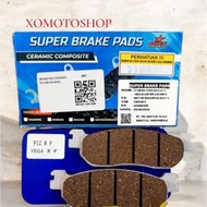 FRONT BRAKE PADS BRT F1ZR RX KING NOUVO Z VEGA R JUPITER Z SCORPIO CERAMIC