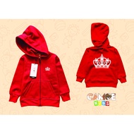 Crown Kids Zipper Hoodie