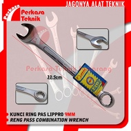 LIPPRO 600C- 9 Ring Wrench mm Reng Pass 9 mm Combination Wrench CRV