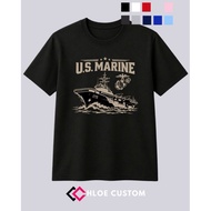 US Marine Classic Ship T-Shirt Size S-3XL Unisex