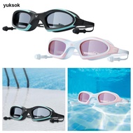 yuksok Swim Goggles Lightweight Comfortable Clear View Portable Swimming Goggles