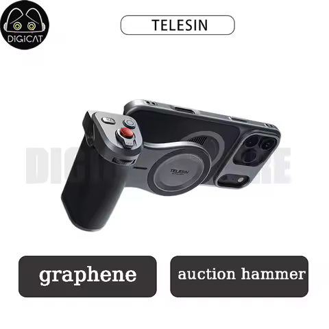 TELESIN Phone Camera Selfie Grip Remote Bluetooth Control Adapter Grip Handle Holder vlog Selfie Acc