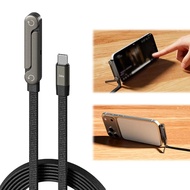 240W Water Charging Cable, Type C/USB 2 in 1 with Phone Games/Videos Chagring