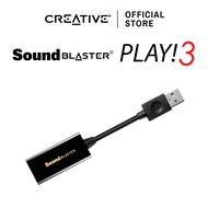 CREATIVE Sound Blaster PLAY!3 External USB Sound Card ทุกความบันเทิง ดูหนัง ฟังเพลง เล่นเกมส์ซาวด์กา