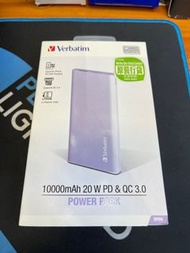 Verbatim 10000mah 20w power bank