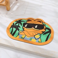 Khăn Trải Bàn Phòng Tắm Chống Trượt Thấm Hút Nước KKV Garfield Family Series Tech Cloth Floor Mat Ca