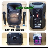 Speaker Portable DAT 8 Inch DAT DT820Q DT 820 Q  Free 2 Mic Original