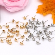 Pin plat gelombang, pin telinga, pin telinga perak, cangkuk telinga dengan penutup dan gelung, 5,000