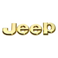 ดัดแปลงรถโลหะสติ๊กเกอร์โลโก้สำหรับ Jeep โลโก้รถหรือด้านหลังป้ายสัญลักษณ์สำหรับ Jeep Wrangler Compass Grand Cherokee Patriot Liberty Renegade ตกแต่งอัตโนมัติ
