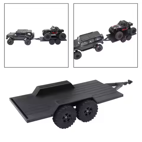 RC Trailer,Scale Vehicle Accessories,Upgraded Hitch Mount Trailer for Hauling