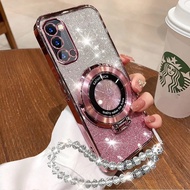 เคสโทรศัพท์สำหรับ OPPO Reno 5 5G Reno 4 A16 Reno 6ตัวปกป้องกล้องถ่ายรูปปกหลังพร้อมที่ยึดและสายรัด