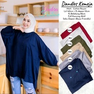 KEMEJA KATUN Dandles Oversized Rayon Cotton Shirt Jumbo Rayon Blouse/