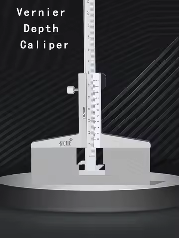 HENGLIANG Vernier Depth Caliper 0-150 0-200 0-300 0-500 0-600 Carbon steel Multi-purpose drpth gauge