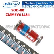 (50-200pcs) ZMM5V6 0.5W LL34 SOD-80 SMD Voltage Stabilizing Diode 1206 Glass Cylinder Pack