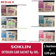 Soklin Deterjen Cair Sachet/ So Klin Detergent Sachet Rp 500,-