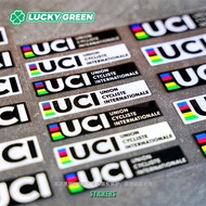 Lucky Good Transport Car Sticker UCI Road Bike Bicycle League Outdoor Scratch Blocking Sticker Reflective Warning Sticker