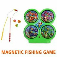 Fishing Game Toy 4 Magnetic Pools