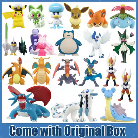 Takara Tomy Pokemon Figures MS Series Monster Collection Meowscarada Terapagos Lapras Lucario Chariz