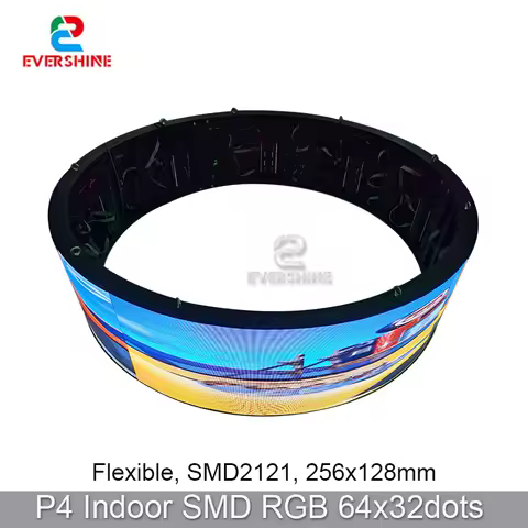 Shenzhen P4 Indoor RGB Programmable Digital LED Ads Sign Flexible LED Panel Display Screen Video Wal