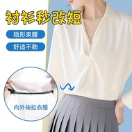 New Top Shortened Handy Tool Shirt Cardigan Invisible Narrow Waist Handy Tool Top Longer Handy Tool 