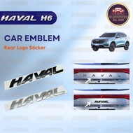 GWM Haval H6 Car Emblem Car Rear Logo Sticker Haval H6 Accessories H6 Hev Accessori