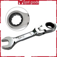 WIN Flexible Head Ratchet Wrench 72Tooth Short Handle Hand Combination Wrench Spanner for Automotive