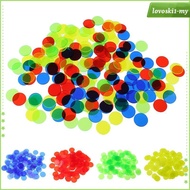 [LovoskibcMY] 100pcs Bingo Chips Plastic Counting Chips Bingo Supplies Counter Mixed Color