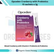 Opceden Cranberry  with Probiotics 15 sachets x 2g EXP 04/25 | Urinary Health, Halal Certified