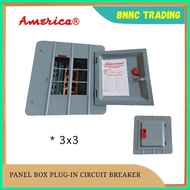 ∇ ORIGINAL AMERICA PANEL BOX 2 POLE PLUG IN FOR CIRCUIT BREAKER 1X1 2X2 3X3 4X4