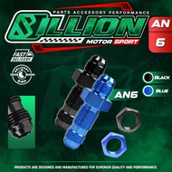 Billion AN Flare Bulkhead Straight/Lock Ring AN6