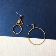 黃銅耳環_三輪車(可改夾)