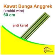 Kawat Bunga Anggrek 60 cm anti karat bulan phalaenopsis plastik besi t