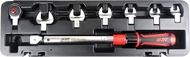 JTC JTC6833K Spanner & Torque Wrench Set, Replacement Head Type, 0.4 inches (9.5 mm), 3/8, 10-100 Nm