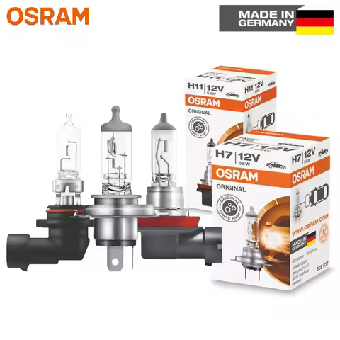 OSRAM Original H4 H7 9005 9006 12V 51W 55W 60W Yellow Light Standard Lamp Headlight Fog Lamp Car Hal