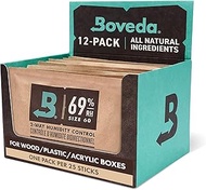 Boveda for Cigars/Tobacco | 69% RH 2-Way Humidity Control | Size 60 for Use with Every 25 Cigars a H
