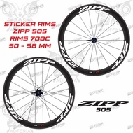 Decal Rims Zipp 505 Road Bike Fixed Gear 700c Sticker