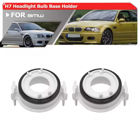 H7 HID Headlight Bulb Base Adapters Holders Retainers Socket For BMW E46 3 Series M3 Compact Touring