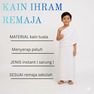 KAIN IHRAM REMAJA KANAK KANAK KAIN IHRAM INSTANT STANDARD LELAKI REMAJA KAIN IHRAM TRAVEL