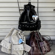 Deinet Korean Bucket Bag Large Size Drawstring Large Capacity