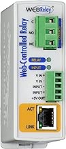 WebRelay Remote Accessible Ethernet Relay and Digital Input Module (POE and/or 9-28 VDC Power Supply