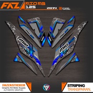 UV TRANSPARENT STRIPING MIO M3 125 IP8 YAMAHA M3/Z/S 125 CLEAR MATERIAL STICKER MIO 125 2014