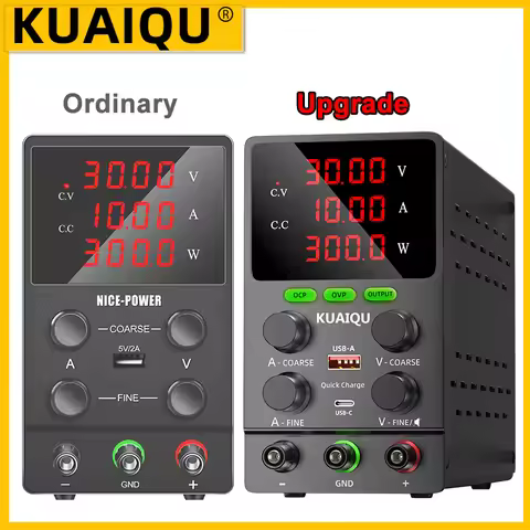 OVP OCP DC Bench Power Supply Upgraded Model 30V 10A 300W Lab Voltage Current Regulator 24V 12V Adju