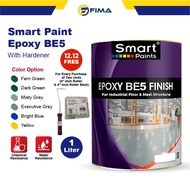 SMART Paint Epoxy BE5 (With Hardener) 1L Floor Paint Cat Lantai Epoxy