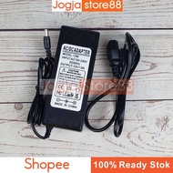 DC 12V 8A LED Strip Monitor Power Adapter with Dimensions 5.5 x 2.5 mm - Black